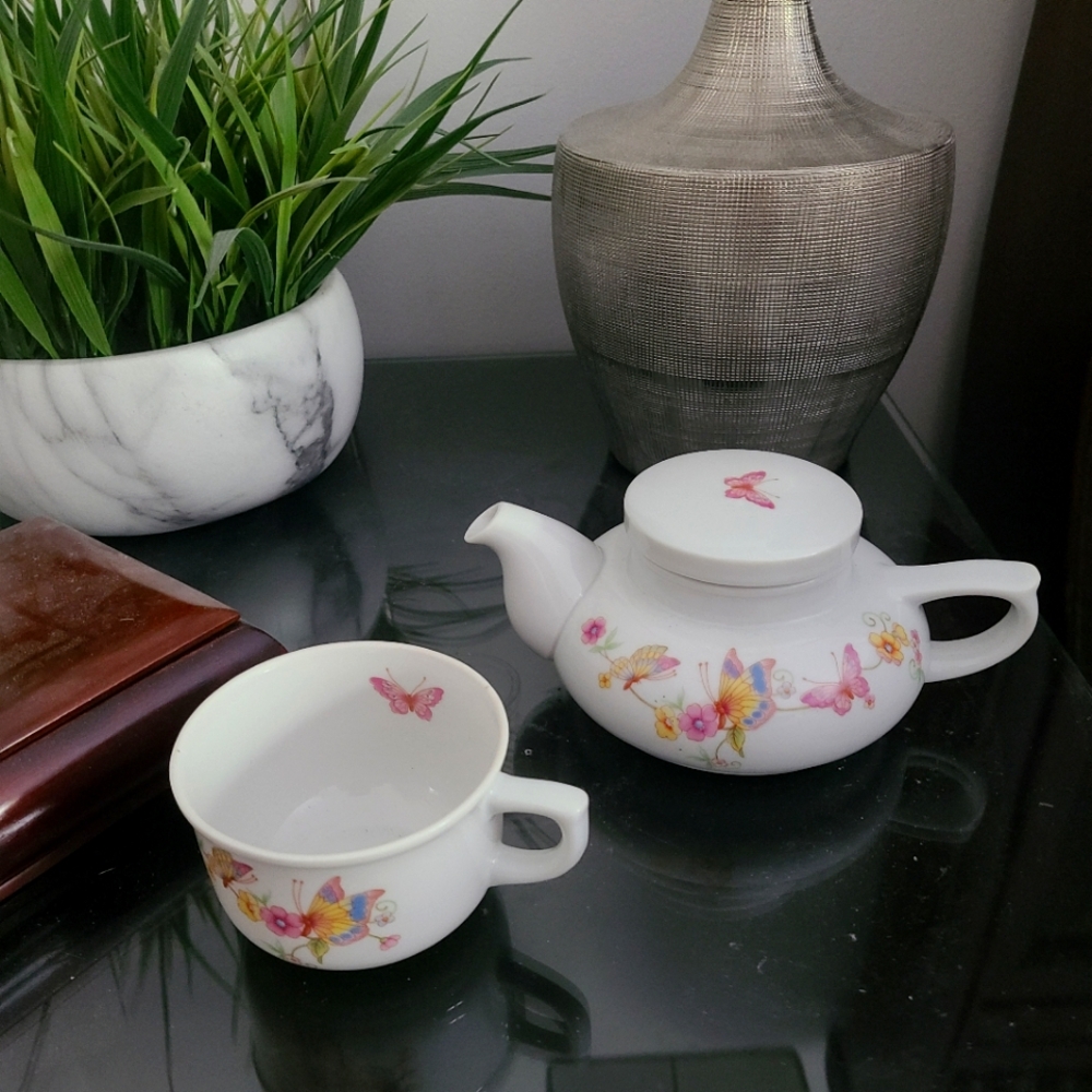 TOSCANY collection Japanese tea pot w/tea cup